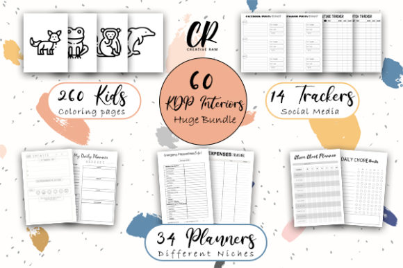 60 KDP Interiors Huge Bundle – A Comprehensive Resource for Amazon KDP Publishers