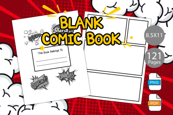 Blank Comic Pages for KDP: Ready-to-Use Interiors for Your Creative Projects
