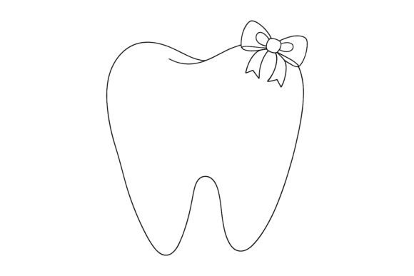 Cheerful Tooth Character Vector Design