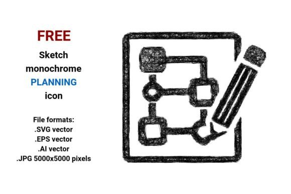 Free Sketch Planning Icon: Creative Design Made Easy