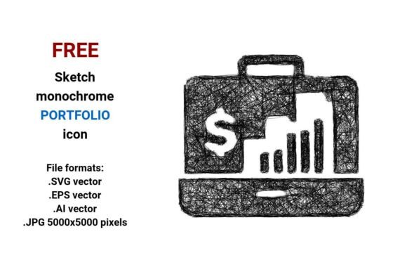 FREE Sketch Portfolio Icon: A Versatile Design Resource for Professionals and Creators