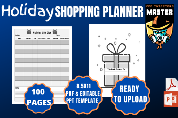 Holiday Shopping Planner KDP Interiors: A Strategic Tool for Thoughtful Planning and Publishing