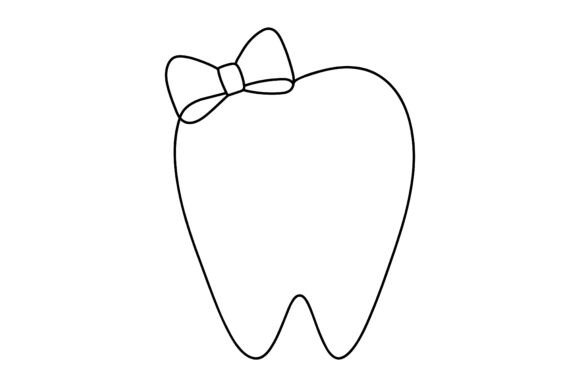 Joyful Shiny Clean Tooth Vector Design