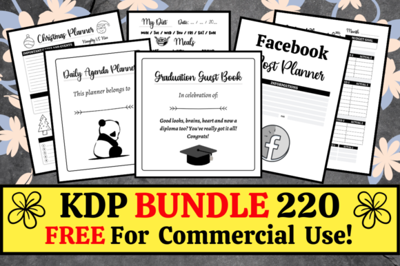KDP Bundle Pack 220 Templates Extras: Your All-in-One Solution for Low-Content Publishing