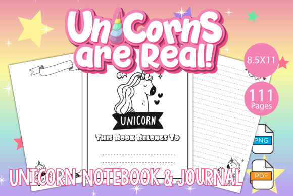 KDP Interiors - Unicorn Notebook: A Creative Solution for Print-on-Demand Designers