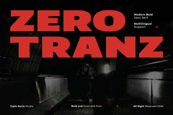 Zero Tranz: Bold, Modern Typography for High-Impact Design